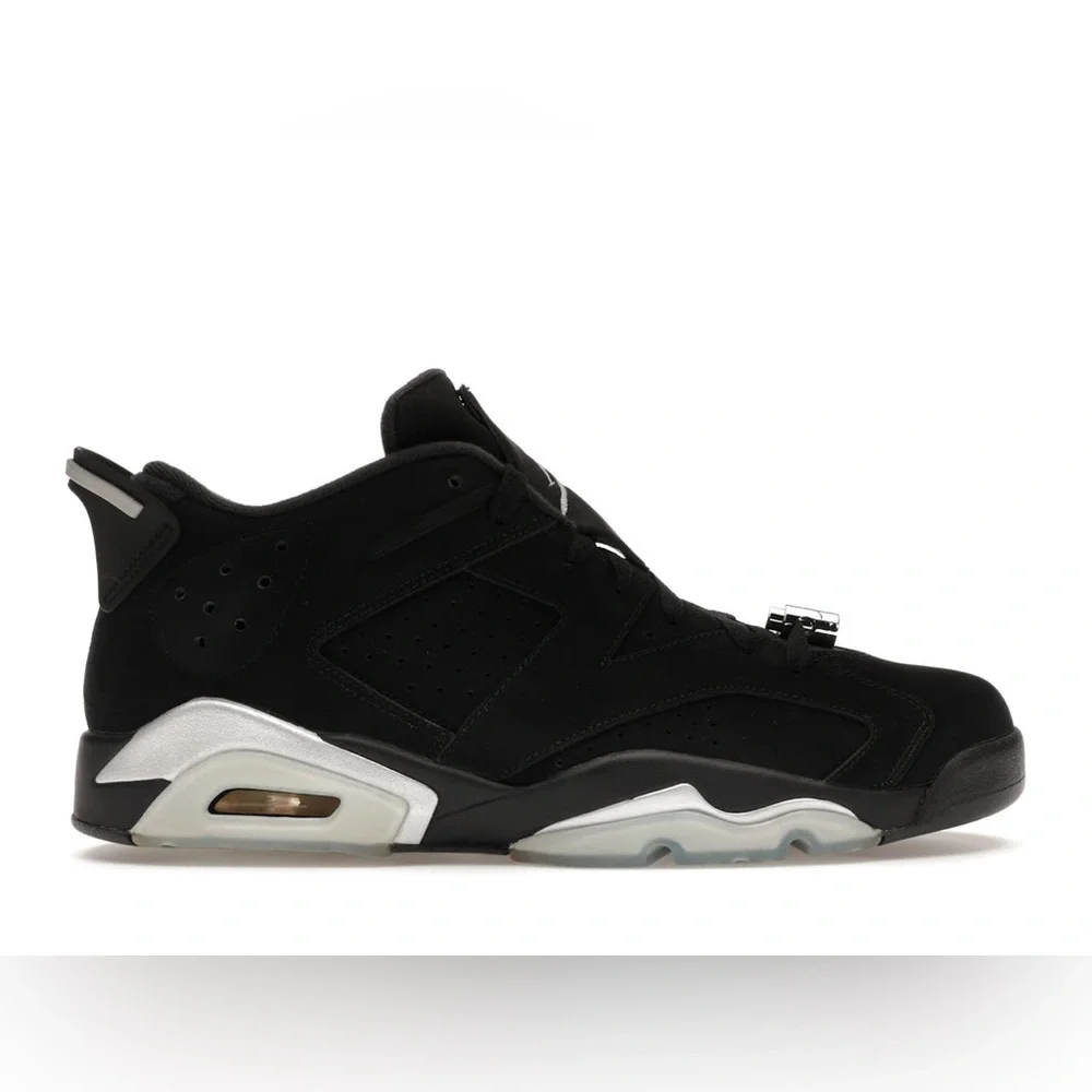 Jordan 6 Retro Low Chrome Sneaker Size 11.5 Men